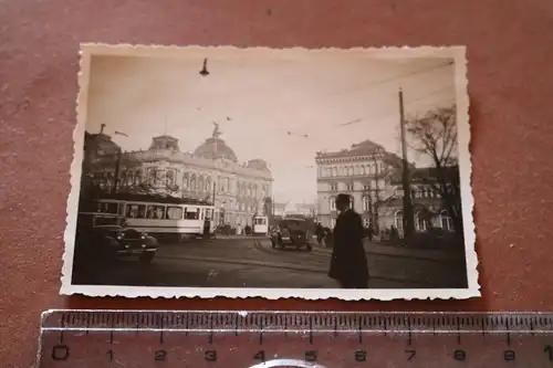 tolles altes Foto Hannover - Strassenbahn , Hauptpostamt 1937