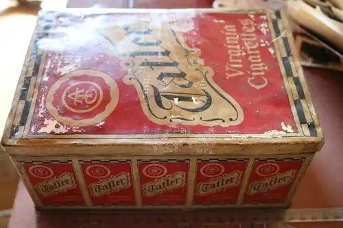 tolle alte seltene Vintage Zigarettendose - Tatler Virginia Cigarettes - Alter ?