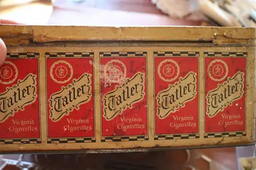 tolle alte seltene Vintage Zigarettendose - Tatler Virginia Cigarettes - Alter ?