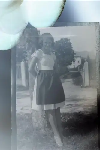 altes Negativ - hübsche Frau - 50-60er Jahre 