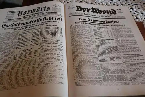 großes Buch Zeitungen  Sozialdemokraten  Vorwärts 1876 - 1976 in Faksimiles 