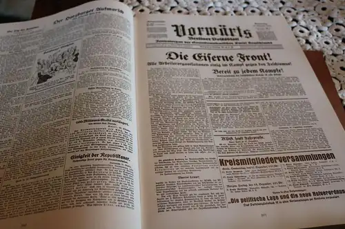 großes Buch Zeitungen  Sozialdemokraten  Vorwärts 1876 - 1976 in Faksimiles 
