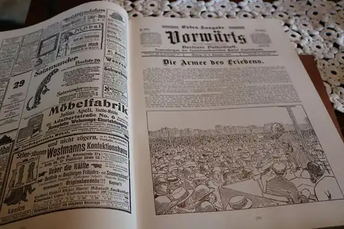 großes Buch Zeitungen  Sozialdemokraten  Vorwärts 1876 - 1976 in Faksimiles 