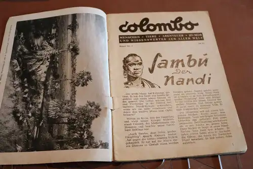 Romanheft ?? colombo Sambu, der Nandi  Heft 1 - 1953