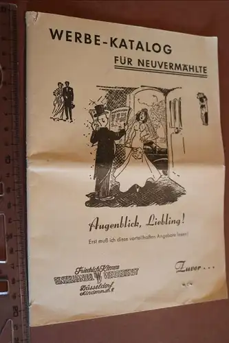 toller alter Werbekatalog für Neuvermählte in Schleswig 50-60er Jahre  
