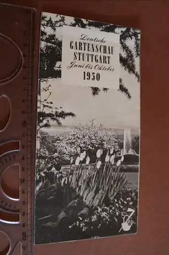 altes Informationsblatt - Gartenschau Stuttgart 1950