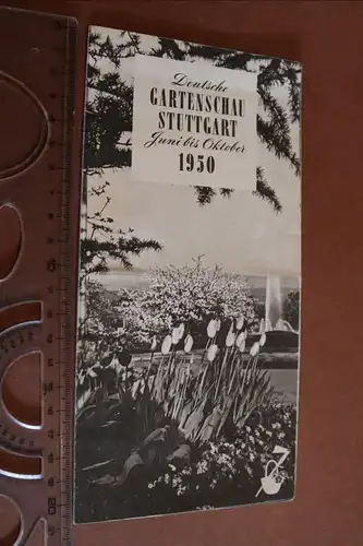 altes Informationsblatt - Gartenschau Stuttgart 1950 
