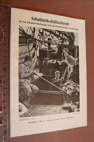 altes Heft - Schulfunk-Bilderdienst des NWD Runkfünkes 1952 Heft 31