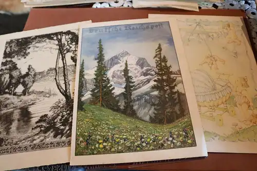 drei schöne alte Reichstelegramme DIN A4 Format 30er Jahre 