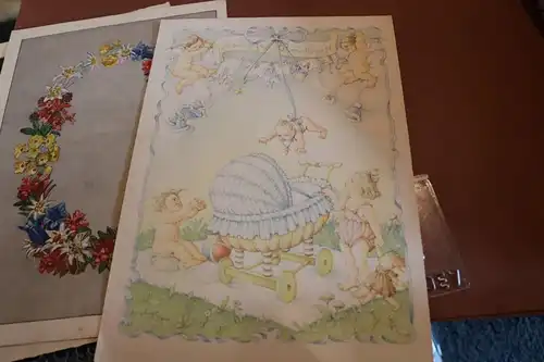 drei schöne alte Reichstelegramme DIN A4 Format 30er Jahre 