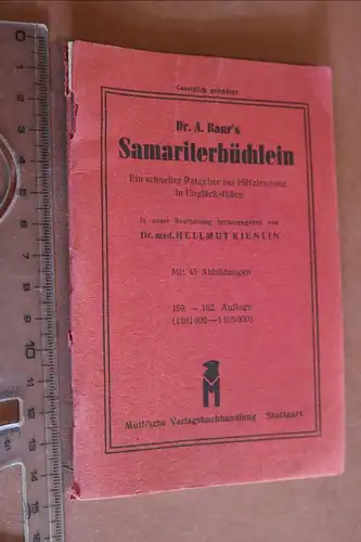 altes Heftchen Samariterbüchlein - Erste Hilfe - 1948 