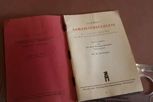 altes Heftchen Samariterbüchlein - Erste Hilfe - 1948