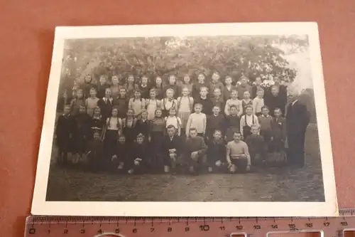 tolles altes Klassenfoto Mädchen u. Jungen - Brackel 1948