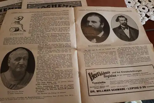 drei alte Zeitungen ? Biochemie Ratgeber Schüßlerbund 1932