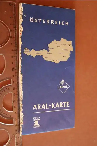 alte Strassenkarte von Aral - Österreich