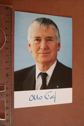 alte Karte - Bundesminister Otto Schily mit original Unterschrift