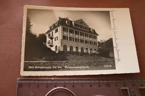 tolle alte Karte -  Bad Schallerbach Ob. Do. Straßenbahnerheim 1941