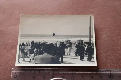 altes Foto - Personen Strand ertrunken Kamerad spanisch-frz. Grenze