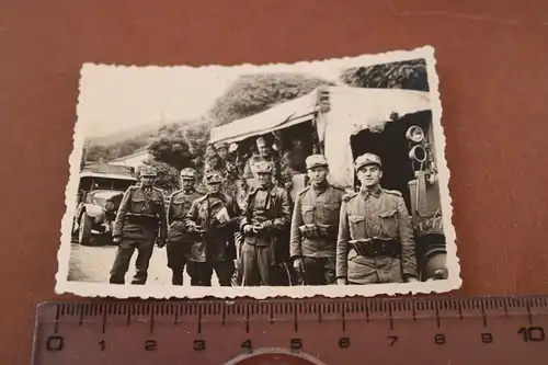 tolles altes Foto - österreichische Soldaten - Fahrer ?? Schutzbrillen 