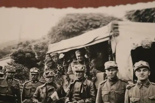 tolles altes Foto - österreichische Soldaten - Fahrer ?? Schutzbrillen 