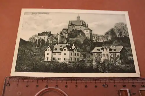 tolle alte Karte - Burg Kriebstein  1916