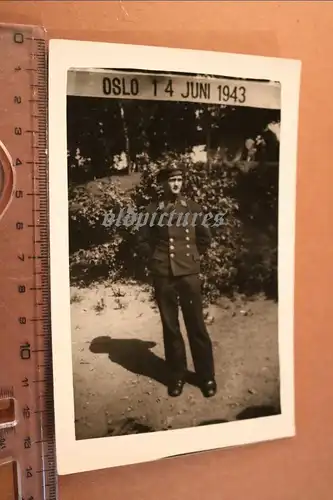 tolles altes Foto - Portrait Matrose - Norwegen - Oslo 14.06.1943