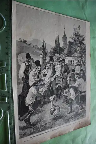 alter Ausschnitt - Das Gansorakel bei den Deutschen in Siebenbürgen - 1890