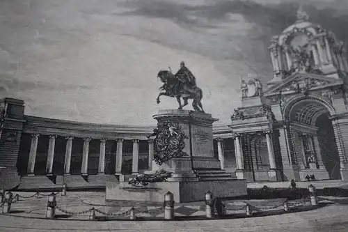 alter Ausschnitt - 1. Preis - Bruno Schmitz - Kaiser Wilhelm Denkmal  Berlin 