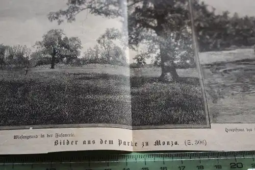 alter Ausschnitt - Bilder aus dem Park zu Monza 1880-1890