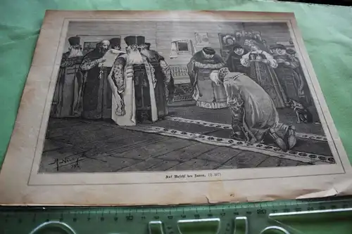 alter Ausschnitt - Szene  Auf  Befehl des Zaren Russland 