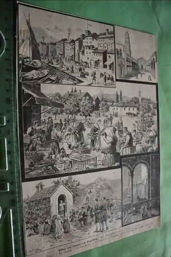 alter Ausschnitt - Bilder aus Spalato / Split  und Umgebung 