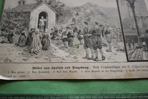 alter Ausschnitt - Bilder aus Spalato / Split  und Umgebung 