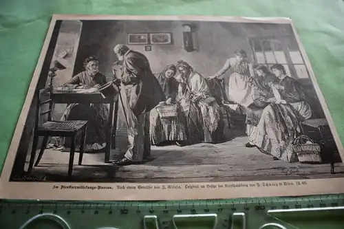 alter Ausschnitt - Szene Das Dienstvermittlungs-Bureau 