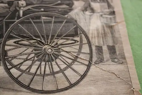 alter Ausschnitt - der Benz´sche Motorwagen - Benz 