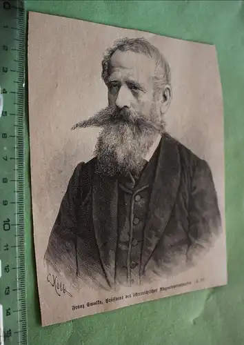 alter Ausschnitt - Portrait Franz Smolka - österreichisches Abgeordnetenhaus
