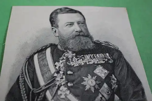 alter Ausschnitt - General Julius v. Berdy du Bernois, preuss. Kriegsminister