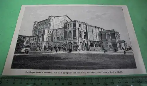 alter Ausschnitt - das Wagnertheater von Bayreuth 