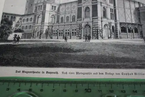 alter Ausschnitt - das Wagnertheater von Bayreuth 