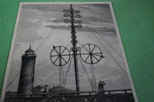alter Ausschnitt - Wettersignalmast bei Cuxhaven 