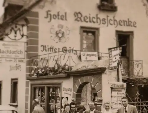 tolles altes Foto - Hotel Reichsschenke - Ritter Götz - 50-60er Jahre