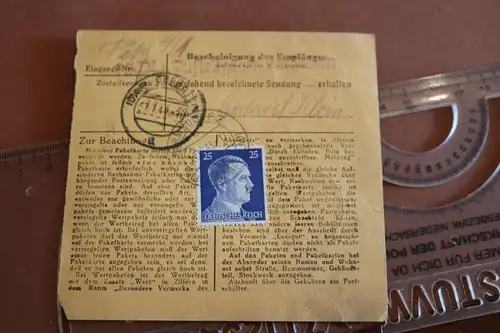 alte Eilzustellkarte ?? Hermsdorf Brieg bei Breslau - 1944