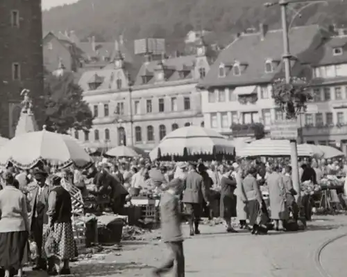 tolles altes Glasnegativ Eisenach - Markt mit Georgenkirche 30-40er Jahre ?