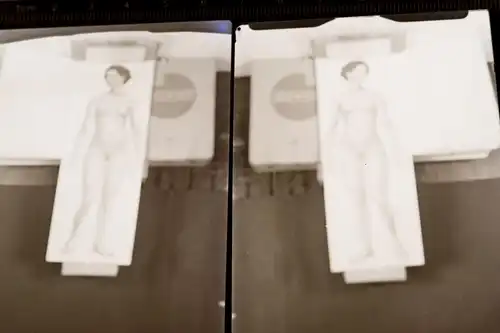 vier tolle alte Glasnegative abfotografierte Aktstudien ? Frau   30-40er Jahre 