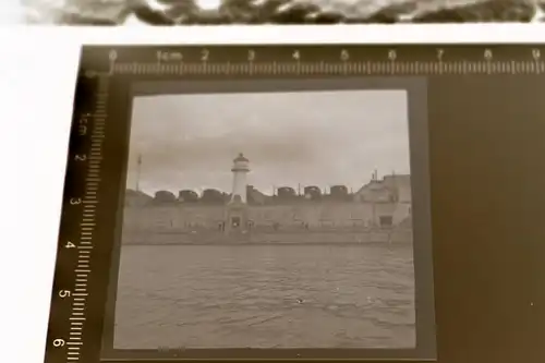 tolles altes Negativ - Søfortet Trekroner Leuchtturm - Geschütze ??