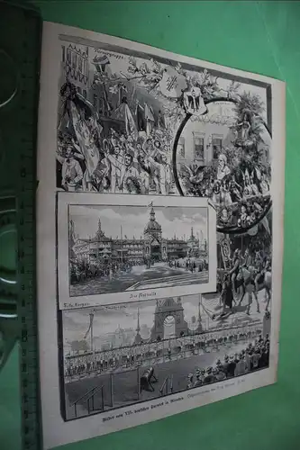 alter Ausschnitt - Bilder vom VII. deutschen Turnfest in München 