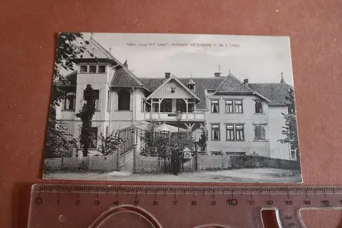 tolle alte Karte Haus " Lug ins Land" Waldseite  Bad Harzburg 1900-1910