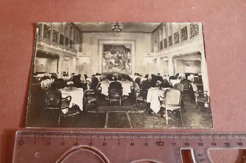 tolles altes Foto - Salon auf dem Dampfer Deutschland - Hamburg-Amerika-Linie
