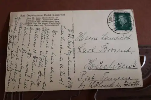 tolle alte Karte Bad Oeynhausen Ansichten Hotel Kaiserhof 1929