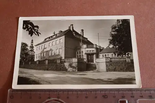 tolle alte Karte Schule Hochkirch Sachsen  50er Jahre ?