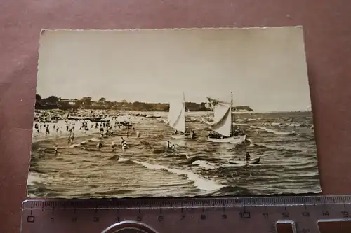 tolle alte Karte  Ahlbeck - Blick zur See 50er Jahre ???